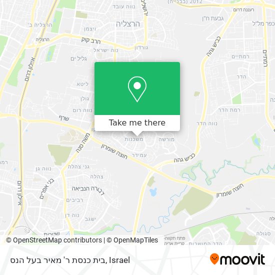 בית כנסת ר' מאיר בעל הנס map