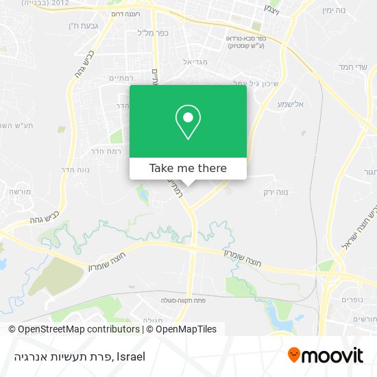 פרת תעשיות אנרגיה map