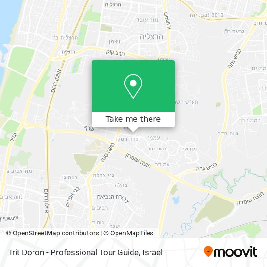 Irit Doron - Professional Tour Guide map