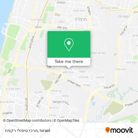 מרכז טיפולי רקפת map