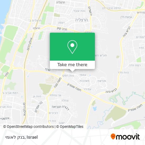 בנק לאומי map