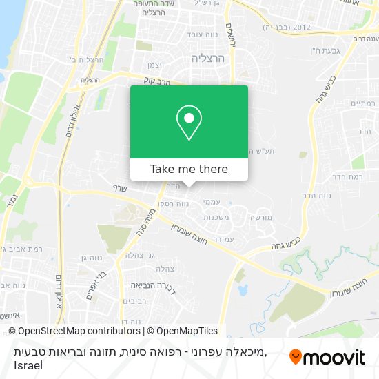 מיכאלה עפרוני - רפואה סינית, תזונה ובריאות טבעית map
