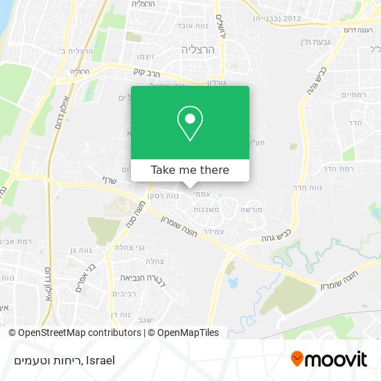 ריחות וטעמים map