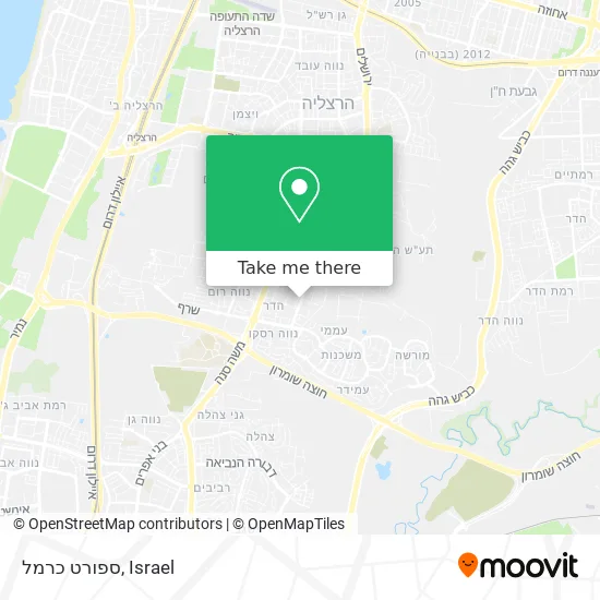 Карта ספורט כרמל