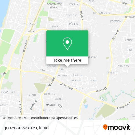 דאנס אלמה וארנון map