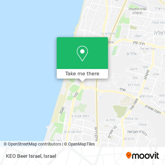 Карта KEO Beer Israel