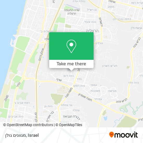 מגוונים גולן map