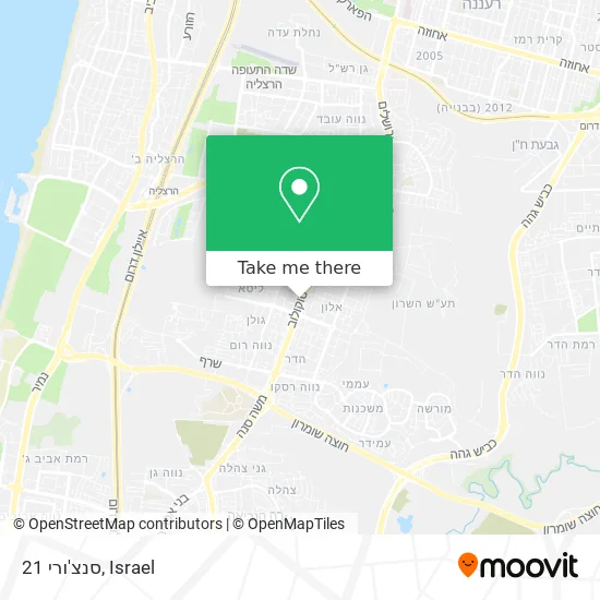 Карта סנצ'ורי 21
