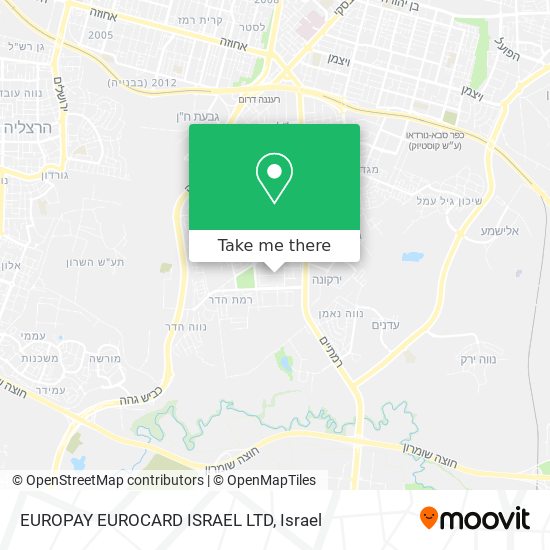 EUROPAY EUROCARD ISRAEL LTD map