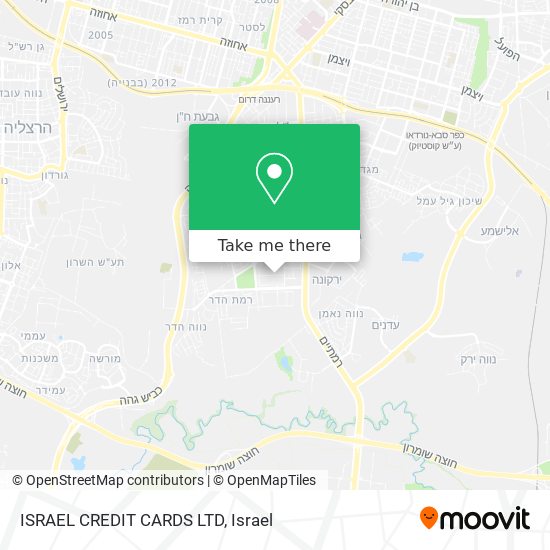 ISRAEL CREDIT CARDS LTD map