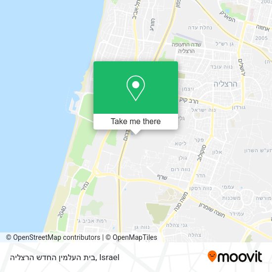 בית העלמין החדש הרצליה map