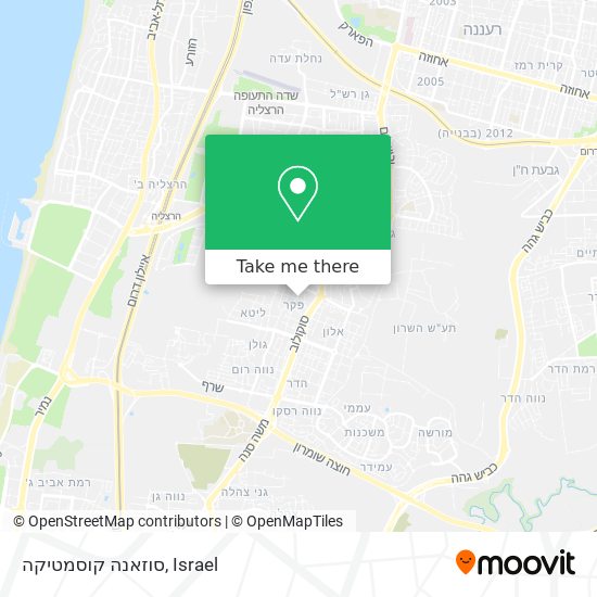 סוזאנה קוסמטיקה map
