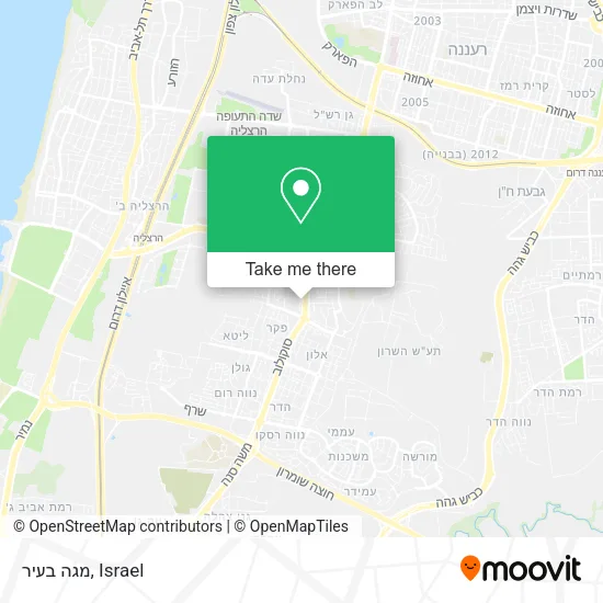 Карта מגה בעיר