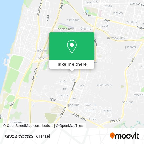 גן ממלכתי צבעוני map