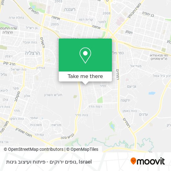 נופים ירוקים - פיתוח ועיצוב גינות map