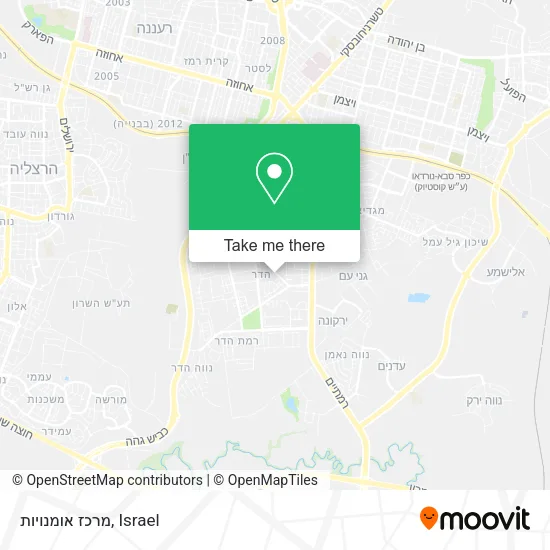 Карта מרכז אומנויות