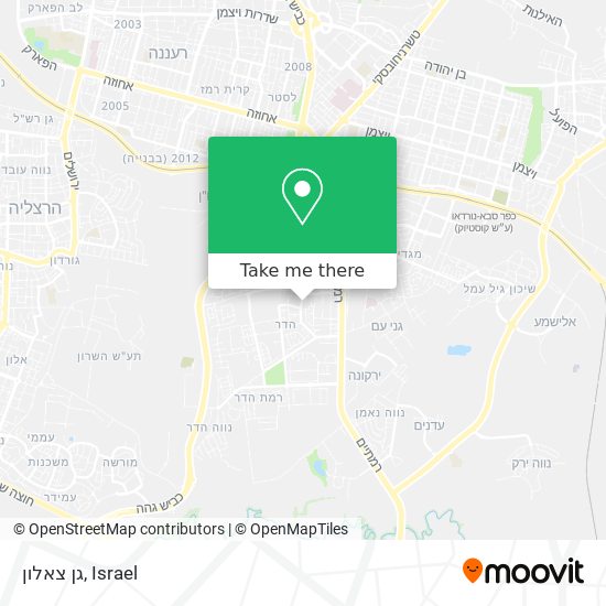 גן צאלון map