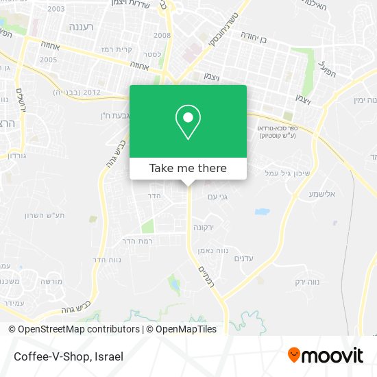 Карта Coffee-V-Shop