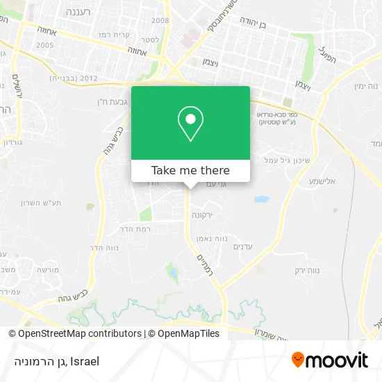 Карта גן הרמוניה