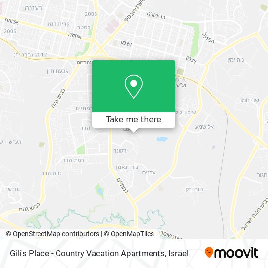 Gili's Place - Country Vacation Apartments map