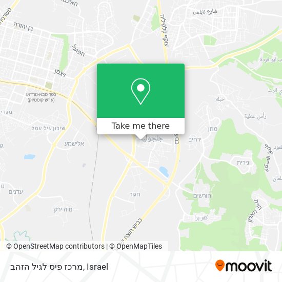 מרכז פיס לגיל הזהב map