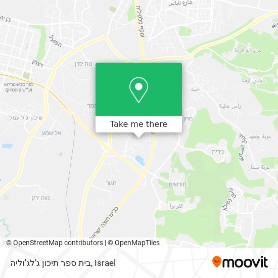 בית ספר תיכון ג'לג'וליה map