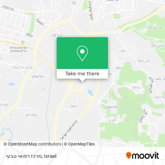 מרכז רפואי טבעי map