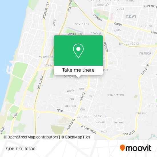 בית יוסף map