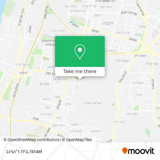 בית ר/עינב map