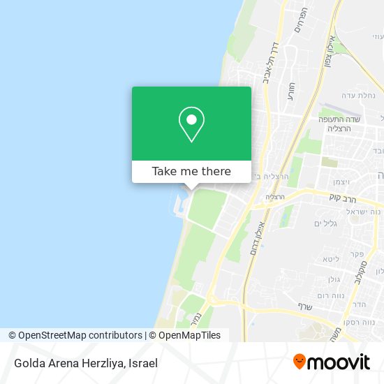 Golda Arena Herzliya map