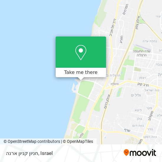 חניון קניון ארנה map