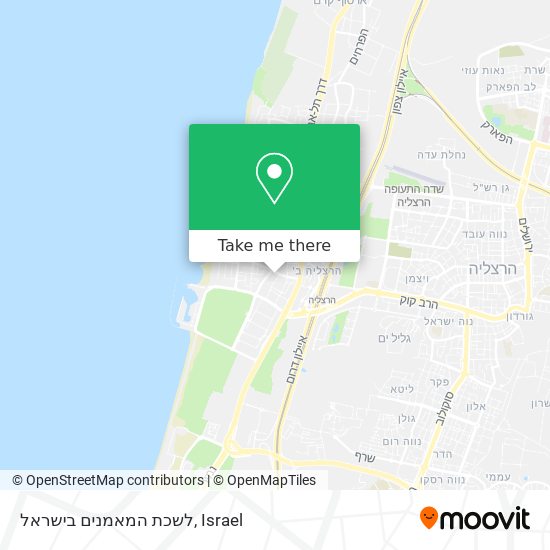 לשכת המאמנים בישראל map