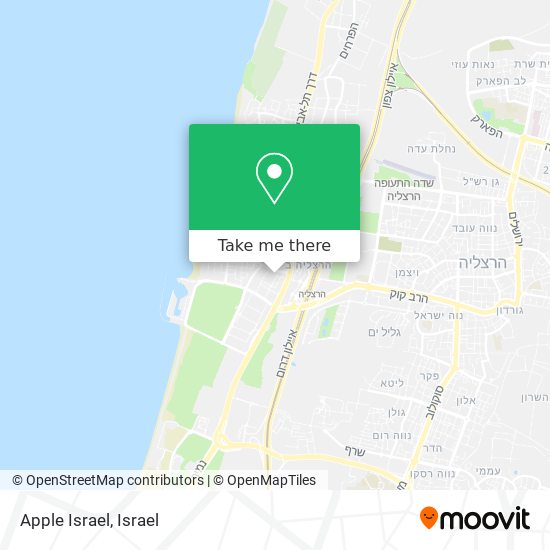 Карта Apple Israel