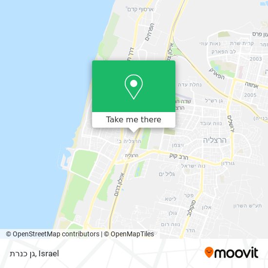 גן כנרת map