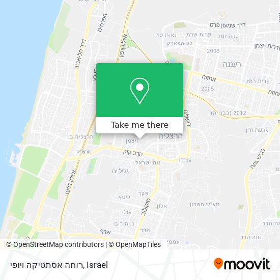 רוחה אסתטיקה ויופי map