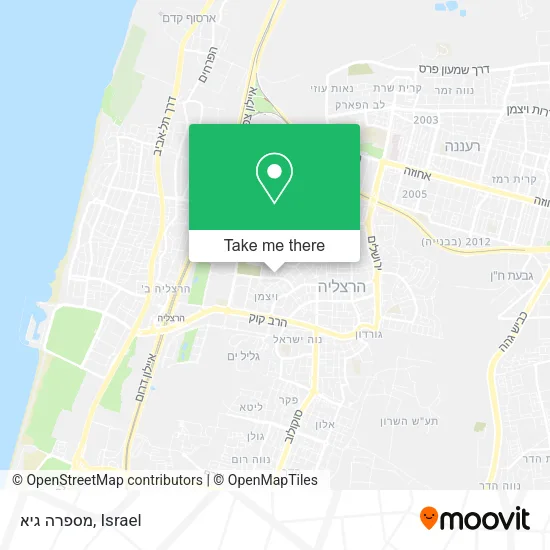 Карта מספרה גיא
