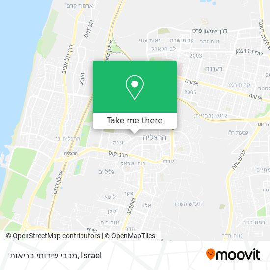 מכבי שירותי בריאות map