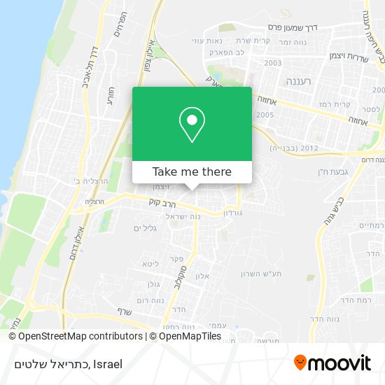 כתריאל שלטים map