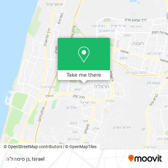 גן סימהל'ה map