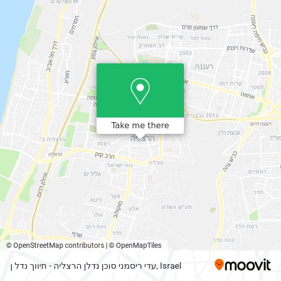 עדי ריסמני סוכן נדלן הרצליה - תיווך נדל ן map