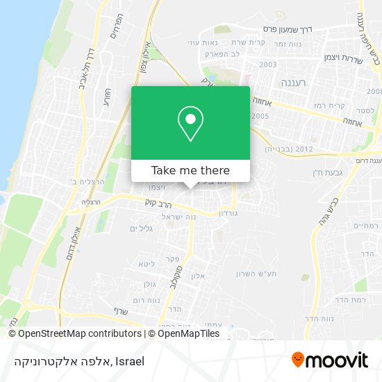 אלפה אלקטרוניקה map