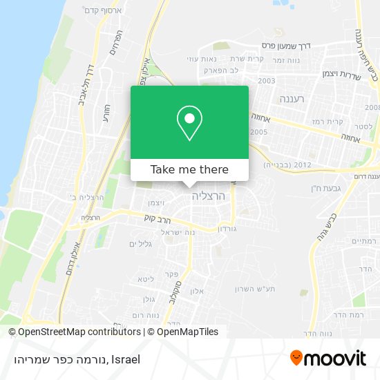 נורמה כפר שמריהו map