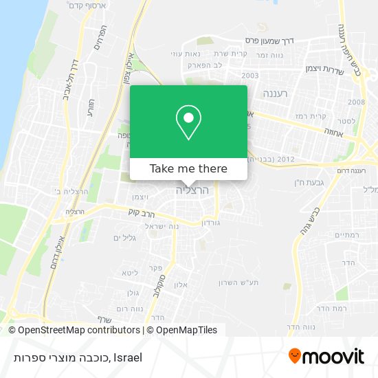 כוכבה מוצרי ספרות map