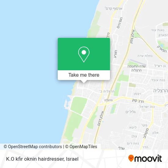 Карта K.O kfir oknin hairdresser