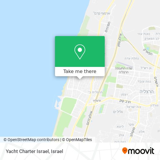 Карта Yacht Charter Israel