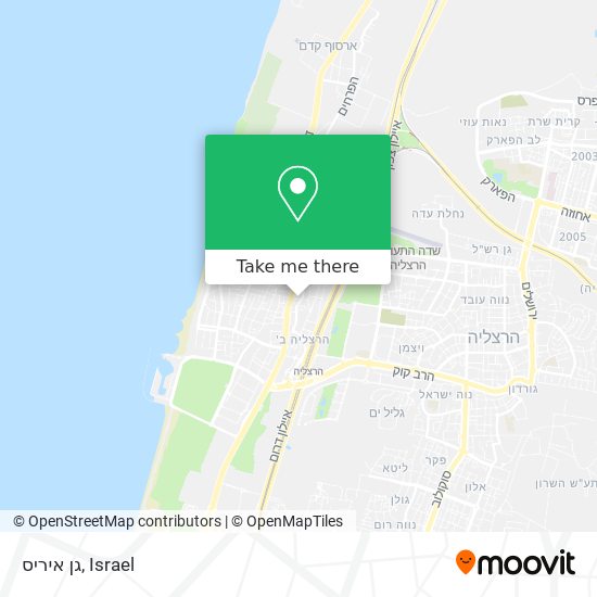 גן איריס map