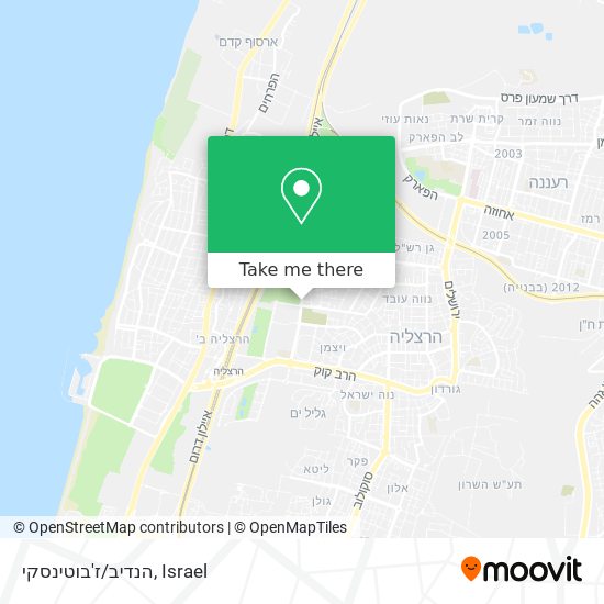 הנדיב/ז'בוטינסקי map