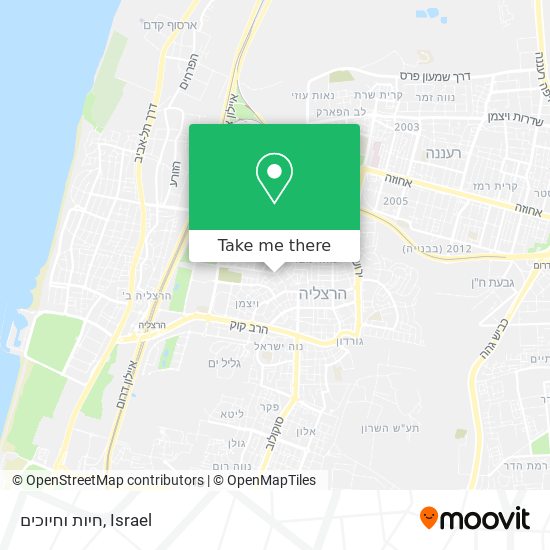 חיות וחיוכים map