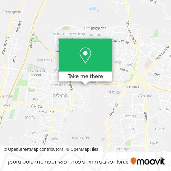 יעקב מזרחי - מעסה רפואי וספורטתרפיסט מוסמך map