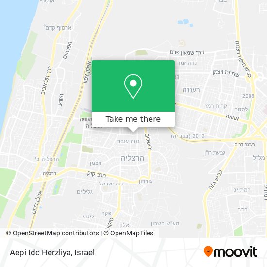 Карта Aepi Idc Herzliya